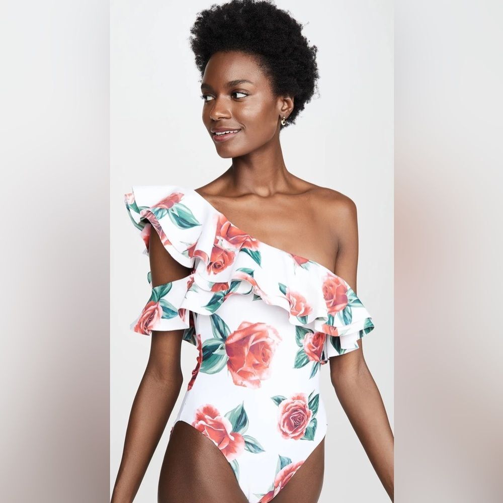 Onia x We Wore What Stella One Piece Swimsuit Size Small Floral Bathing Suit